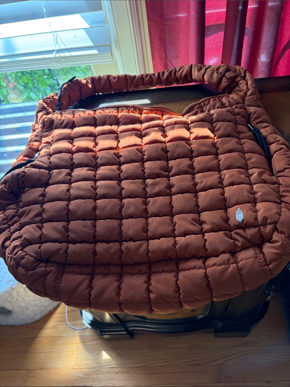 Free people quilted puffer bag